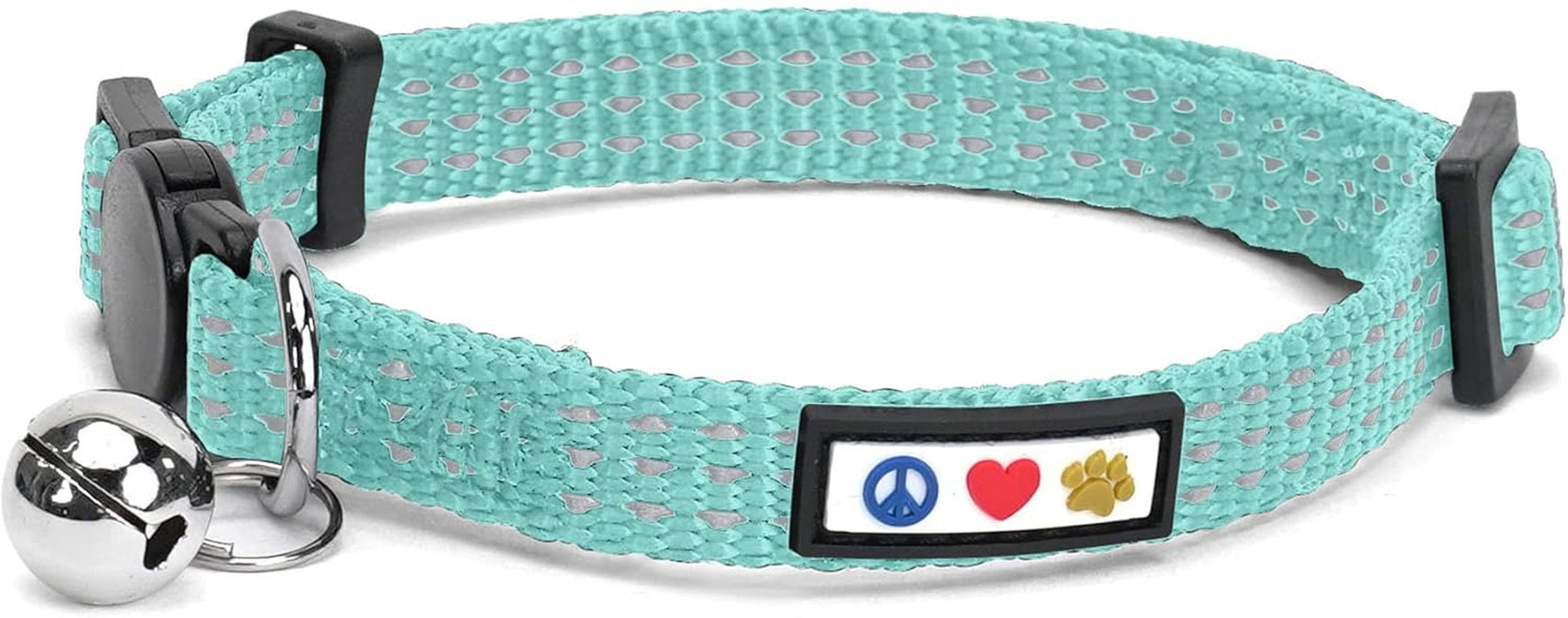 Reflective Cat Collar with Safety Buckle and Removable Bell Cat Collar Kitten Collar Cat Collar