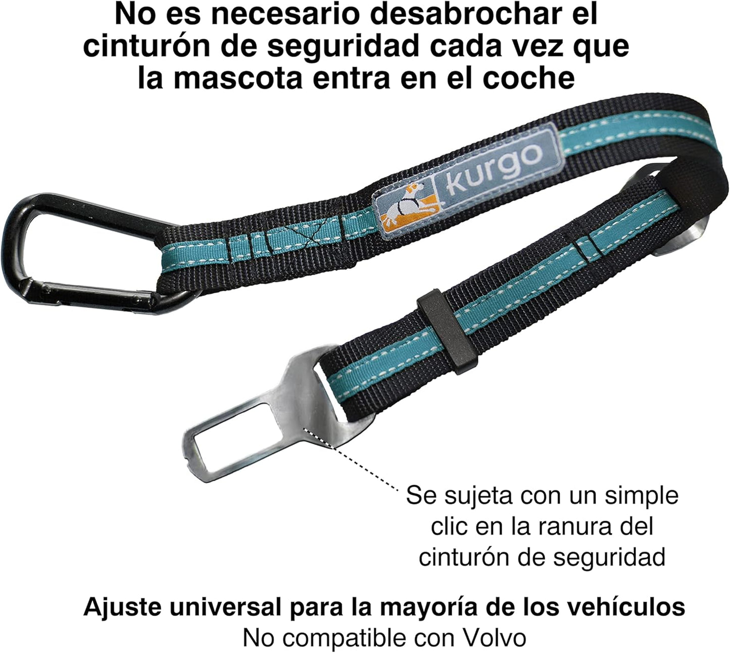 Direct to Seat Belt Tether for Dogs, Universal Car Seat Belt for Pets, Adjustable Length Dog Safety Beltquick & Easy Installation