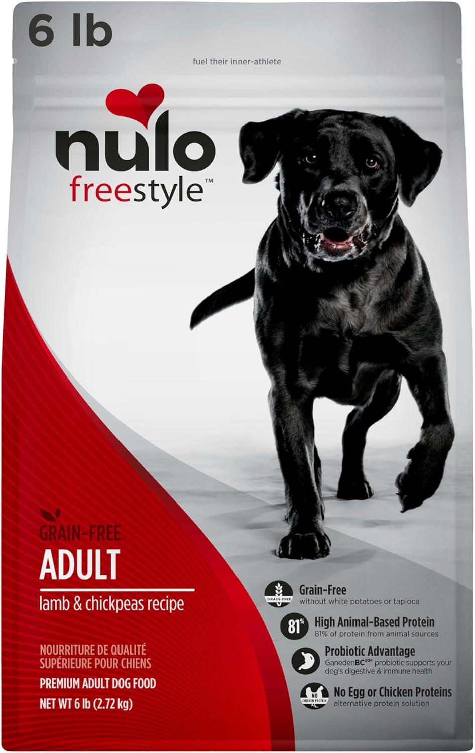 Adult Dog Food: Grain Free, All Natural Dry Pet Kibble for Large and Small Breed Dogs - Lamb, Salmon, or Turkey Recipe